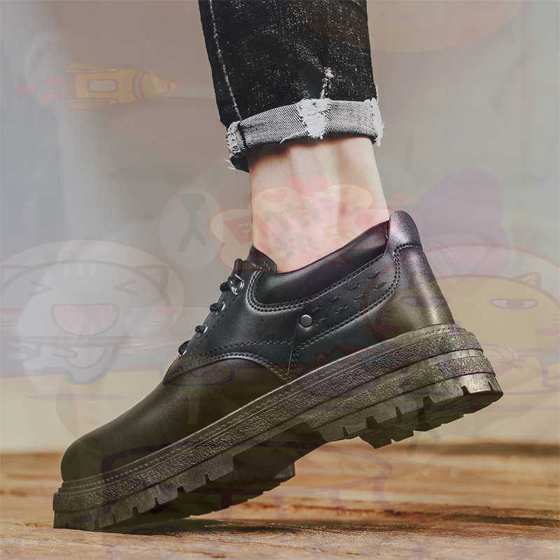 Vintage Collectibles Store - Donker natuurlijk leer Mode-sneakers Tennis Herensneakers