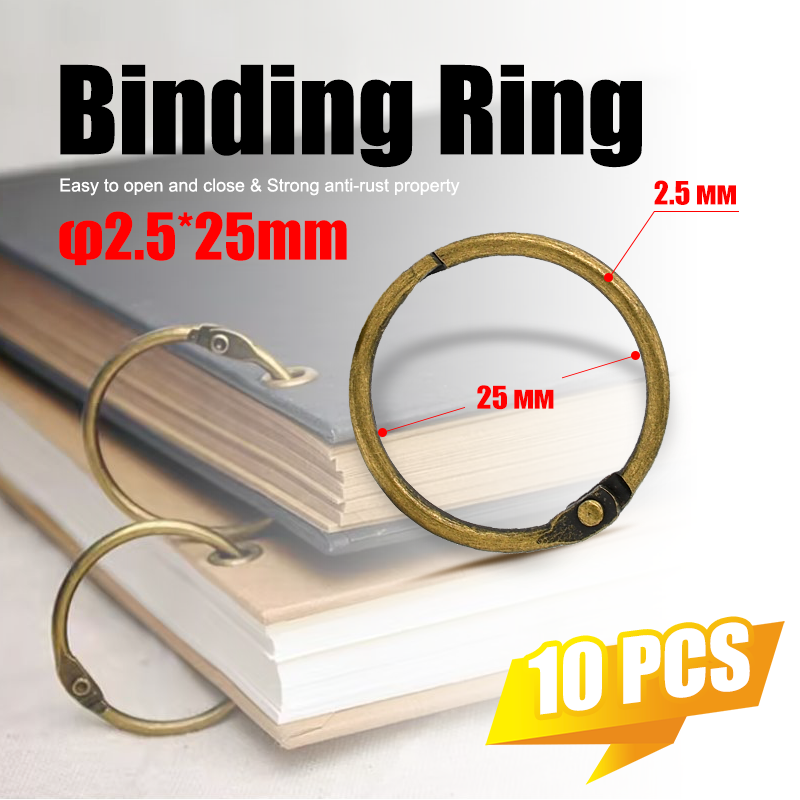 Vintage Collectible Books - 10 stuks vintage messing 25 mm