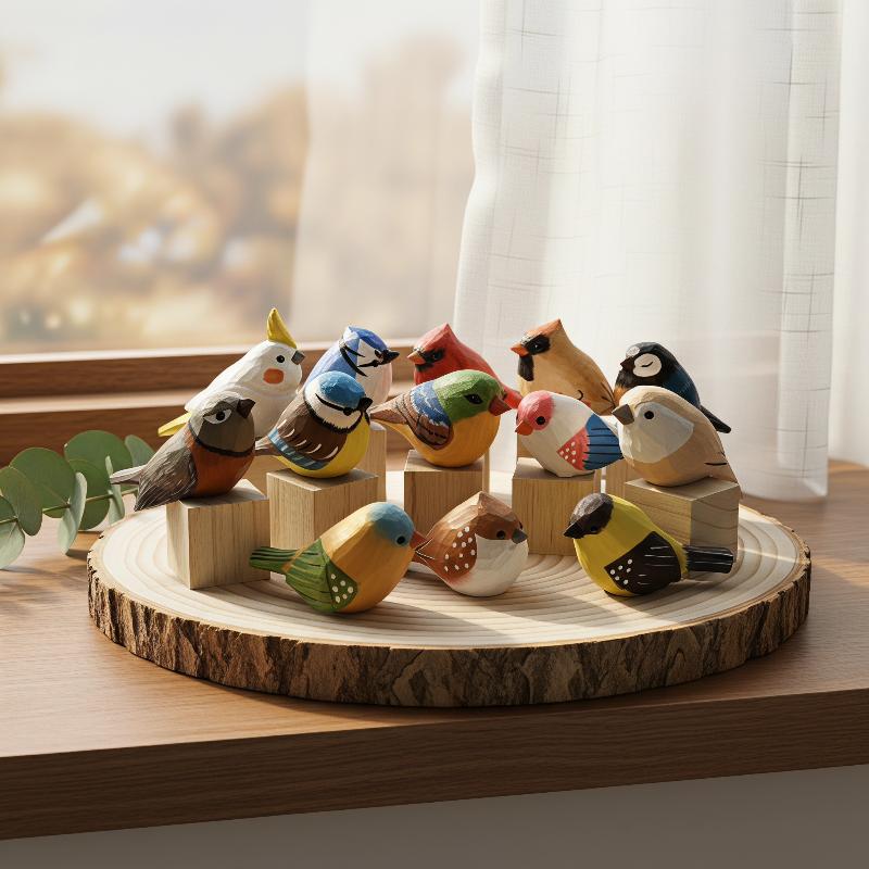 Kawaii handgesneden houten vog - Vintage Collectibles Store recensie en prijs