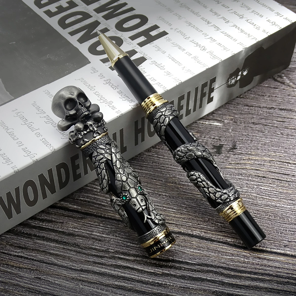 Jinhao Metalen Vintage Rollerb - Vintage Collectible Pens recensie en prijs